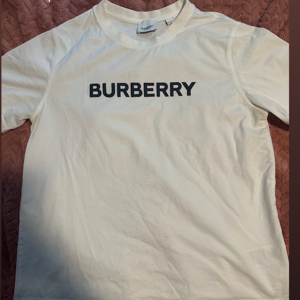Burberry Cream Logo T-Shirt